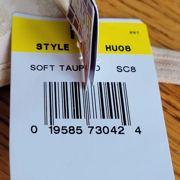 ๐ NWT HANES Comflort Flex FullCoverage Wireless Bra Taupe Polkadot Women's Sz M - Picture 8 of 9